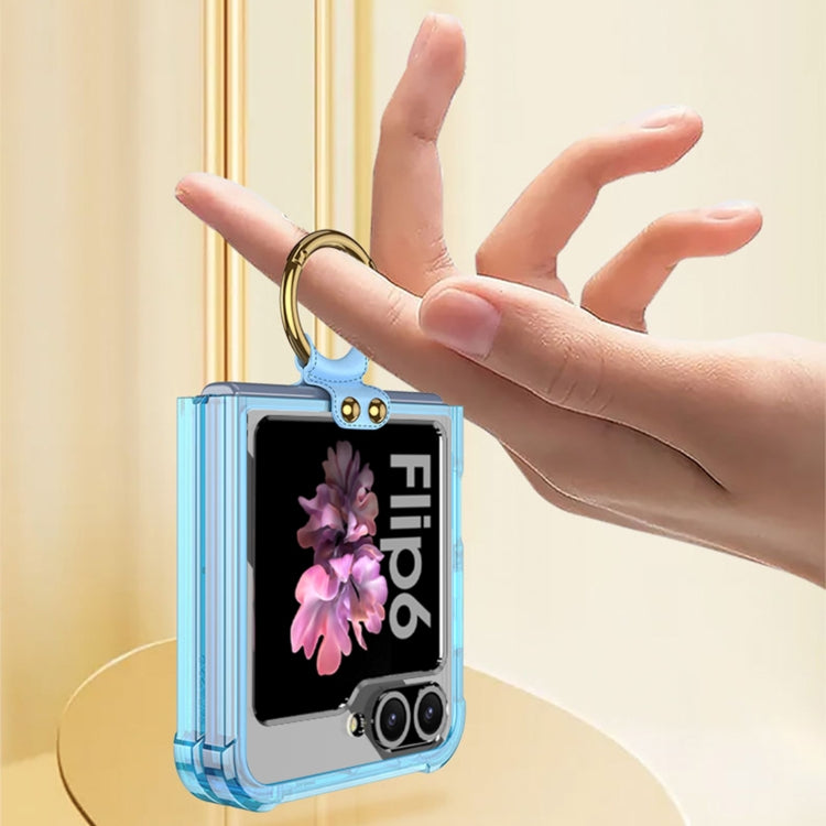 For Samsung Galaxy Z Flip6 / Flip7 FE GKK Airbag Ring Full Coverage Phone Case(Transparent) - free shipping - PMC Jewellery - Order now!