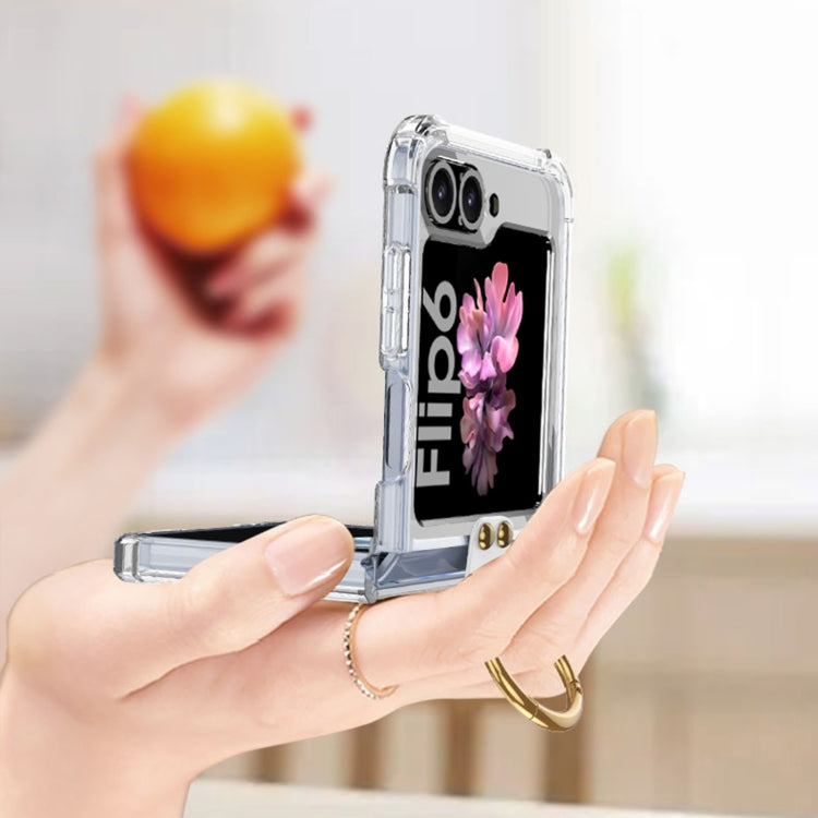 For Samsung Galaxy Z Flip6 / Flip7 FE GKK Airbag Ring Full Coverage Phone Case(Transparent) - free shipping - PMC Jewellery - Order now!