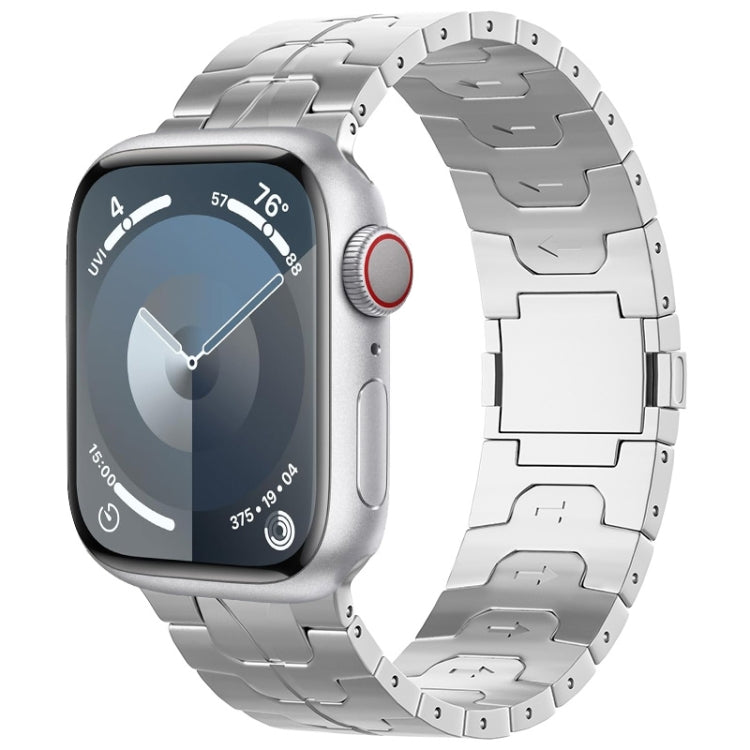For Apple Watch SE 44mm Magnetic Buckle Titanium Alloy Watch Band(Silver) - free shipping - PMC TechLife - Order now!