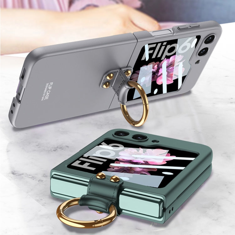 For Samsung Galaxy Z Flip6 / Flip7 FE GKK Integrated Ultra-thin PC Full Coverage Phone Case with Ring Holder(Dream Mirror Purple) - free shipping - PMC Jewellery - Order now!