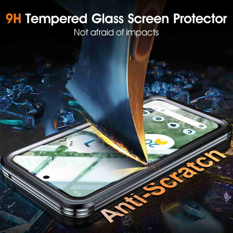 For Google Pixel 9 Pro XL RedPepper Transparent IP54 Life Waterproof Phone Case(Black) - Google Cases by RedPepper | Online Shopping South Africa | PMC TechLife | Buy Now Pay Later Mobicred