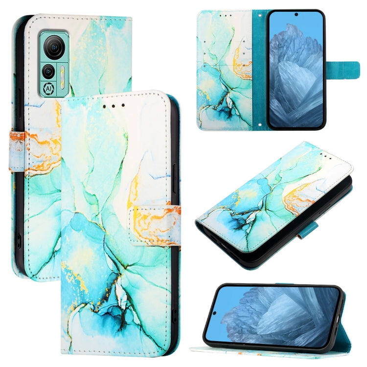 For Ulefone Note 14 PT003 Marble Pattern Flip Leather Phone Case(Green) - Ulefone Cases by PMC Jewellery | Online Shopping South Africa | PMC Jewellery | Buy Now Pay Later Mobicred