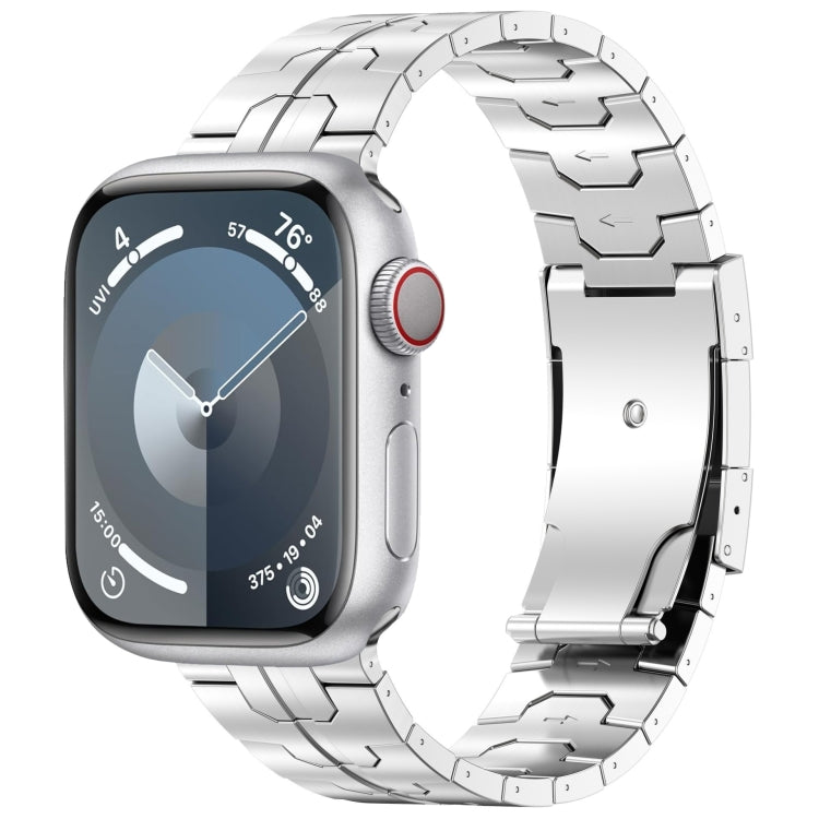 For Apple Watch Series 8 41mm Turtle Buckle Titanium Alloy Watch Band(Silver) - free shipping - PMC TechLife - Order now!