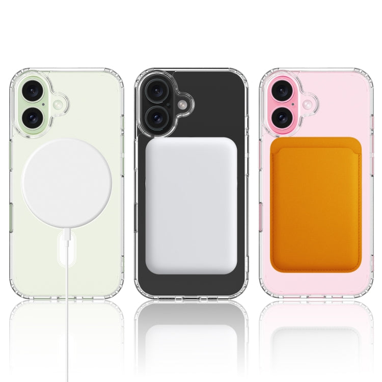 For iPhone 16 MagSafe Clear Acrylic PC Hybrid TPU Phone Case(Transparent) - iPhone 16 Cases by PMC TechLife | Online Shopping South Africa | PMC TechLife | Buy Now Pay Later Mobicred