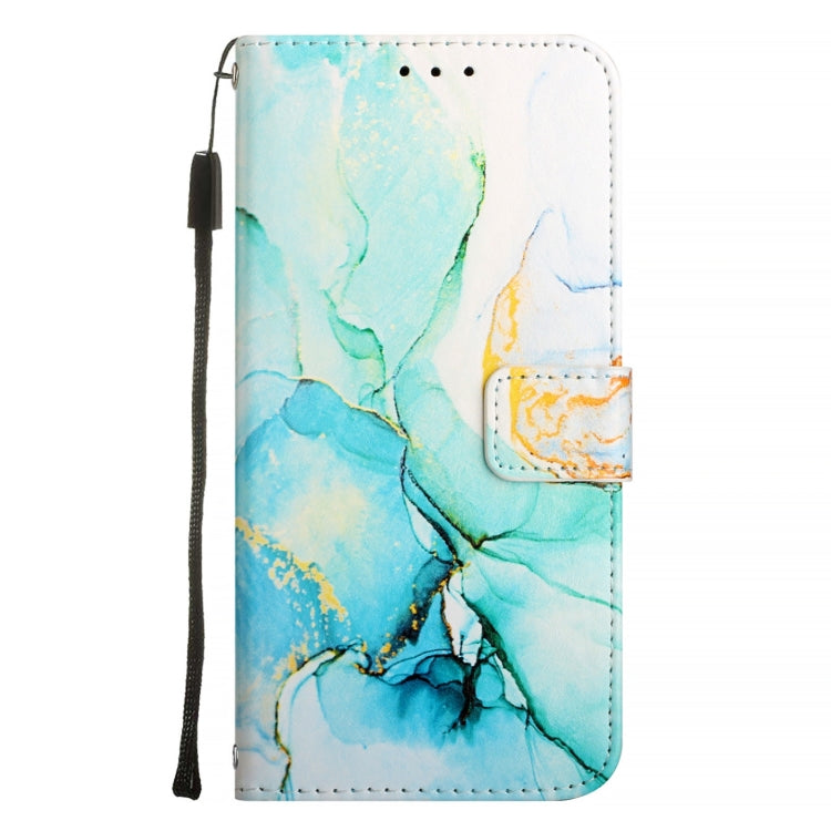 For Blackview Color 8 PT003 Marble Pattern Flip Leather Phone Case(Green) - More Brand by PMC TechLife | Online Shopping South Africa | PMC TechLife | Buy Now Pay Later Mobicred