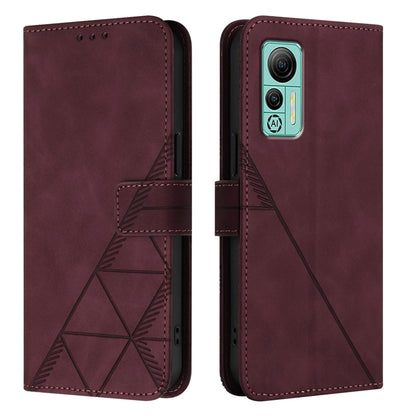 For Ulefone Note 14 Crossbody 3D Embossed Flip Leather Phone Case(Wine Red) - Ulefone Cases by PMC Jewellery | Online Shopping South Africa | PMC Jewellery | Buy Now Pay Later Mobicred