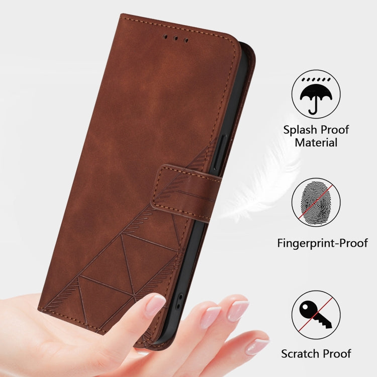 For Ulefone Note 14 Crossbody 3D Embossed Flip Leather Phone Case(Brown) - Ulefone Cases by PMC Jewellery | Online Shopping South Africa | PMC Jewellery | Buy Now Pay Later Mobicred