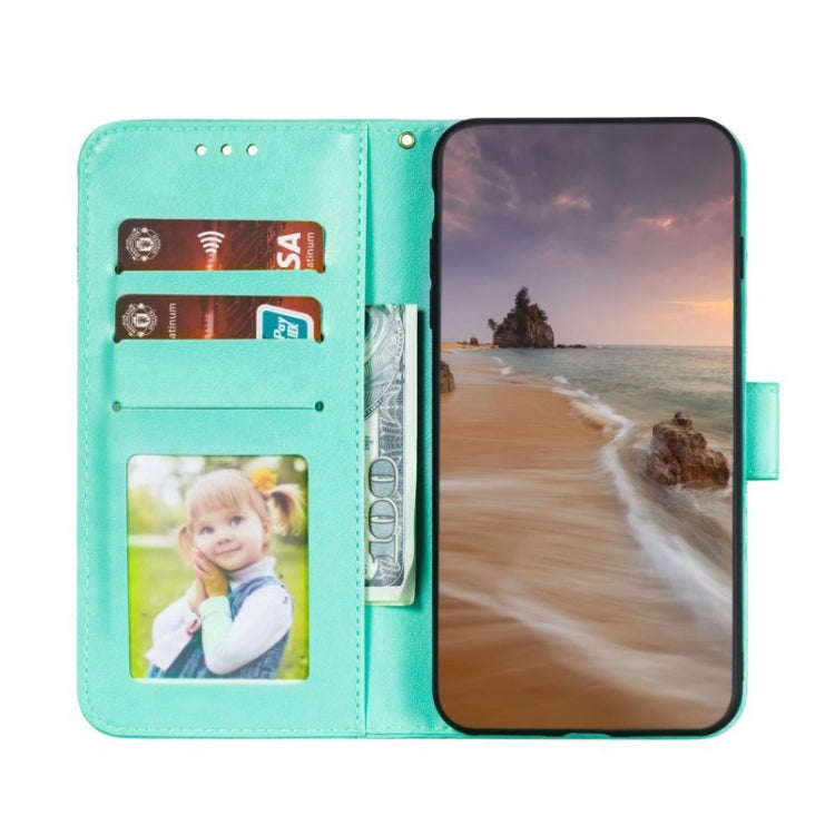 For Xiaomi Redmi K70 Lace Flower Embossing Flip Leather Phone Case(Green) - free shipping - PMC Jewellery - Order now!
