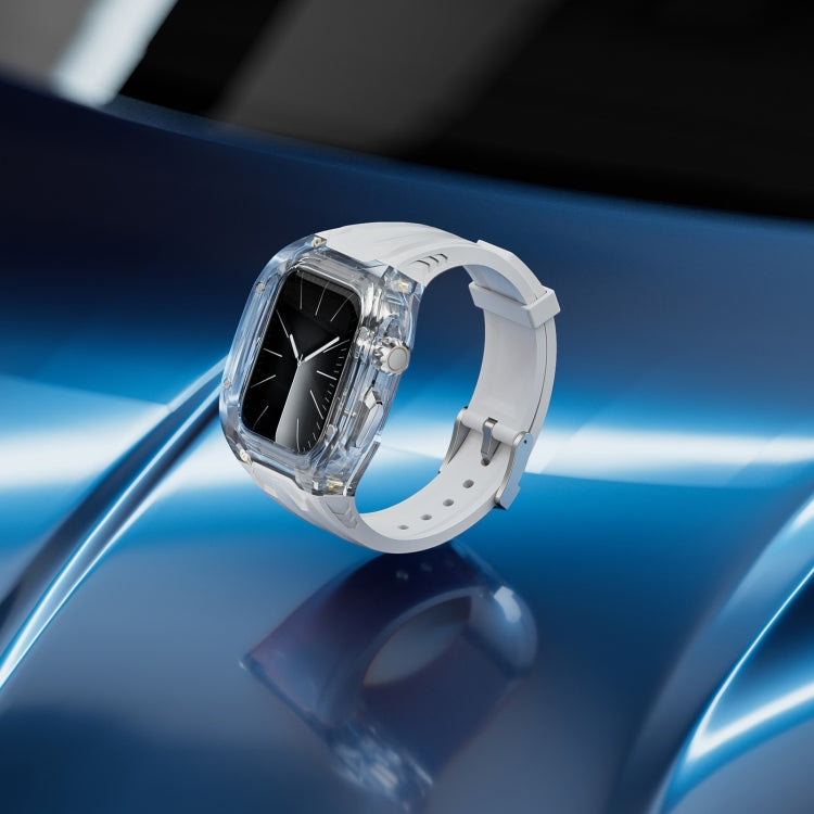 For Apple Watch Series 9 45mm Modified PC Hybrid TPU Watch Case Band(Starlight Transparent) - free shipping - PMc TechLife - Order now!