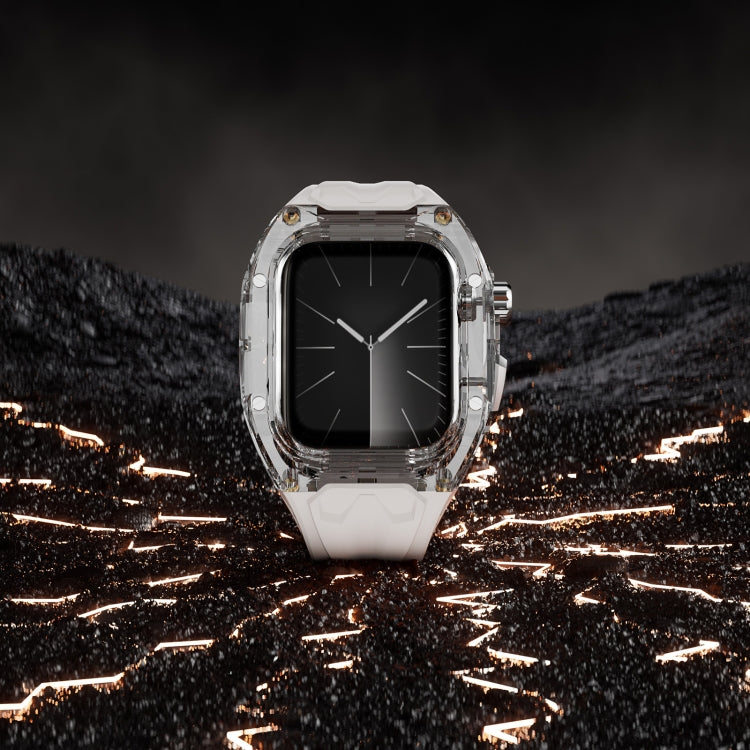 For Apple Watch Series 9 45mm Modified PC Hybrid TPU Watch Case Band(Starlight Transparent) - free shipping - PMc TechLife - Order now!