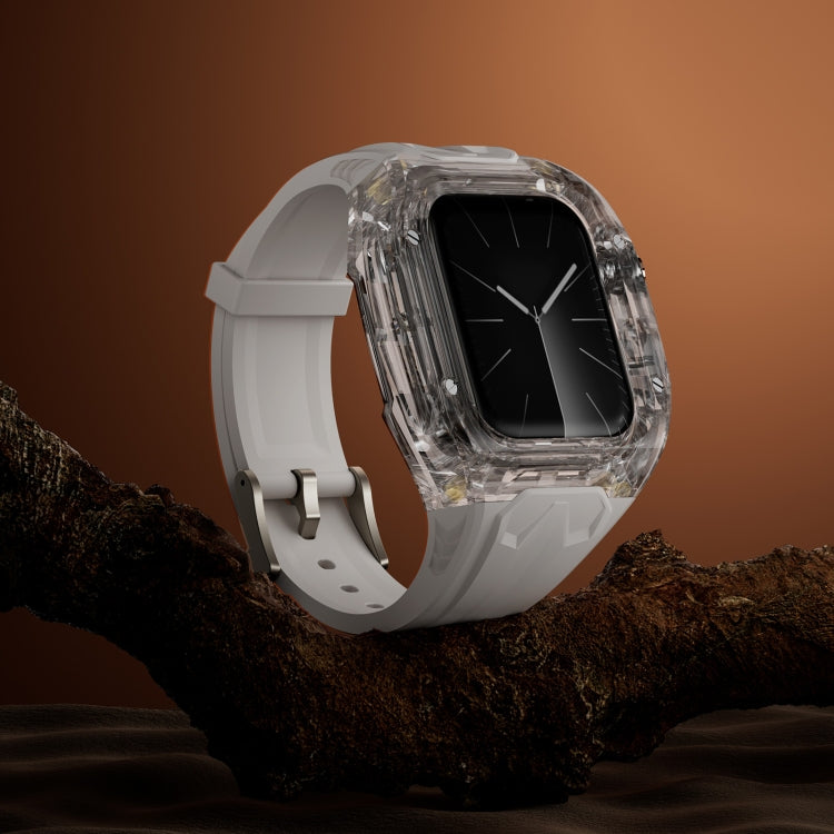 For Apple Watch Series 7 45mm Modified PC Hybrid TPU Watch Case Band(Starlight Transparent) - free shipping - PMc TechLife - Order now!