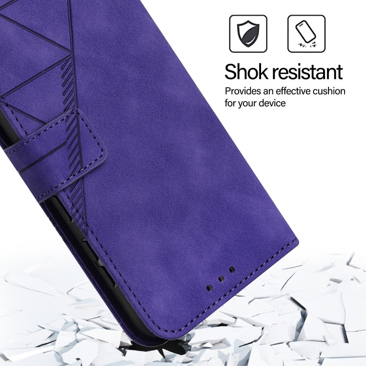 For Blackview Wave 6C Crossbody 3D Embossed Flip Leather Phone Case(Purple) - More Brand by PMC TechLife | Online Shopping South Africa | PMC TechLife | Buy Now Pay Later Mobicred