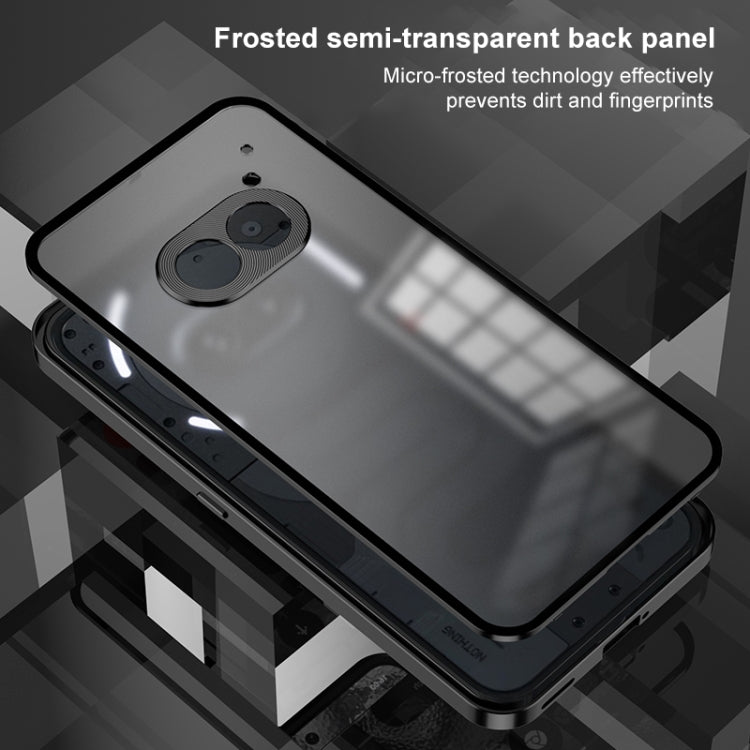 For Nothing Phone 2 Snap Buckle Metal Frame Frosted Phone Case(Silver) - More Brand by PMC TechLife | Online Shopping South Africa | PMC TechLife | Buy Now Pay Later Mobicred