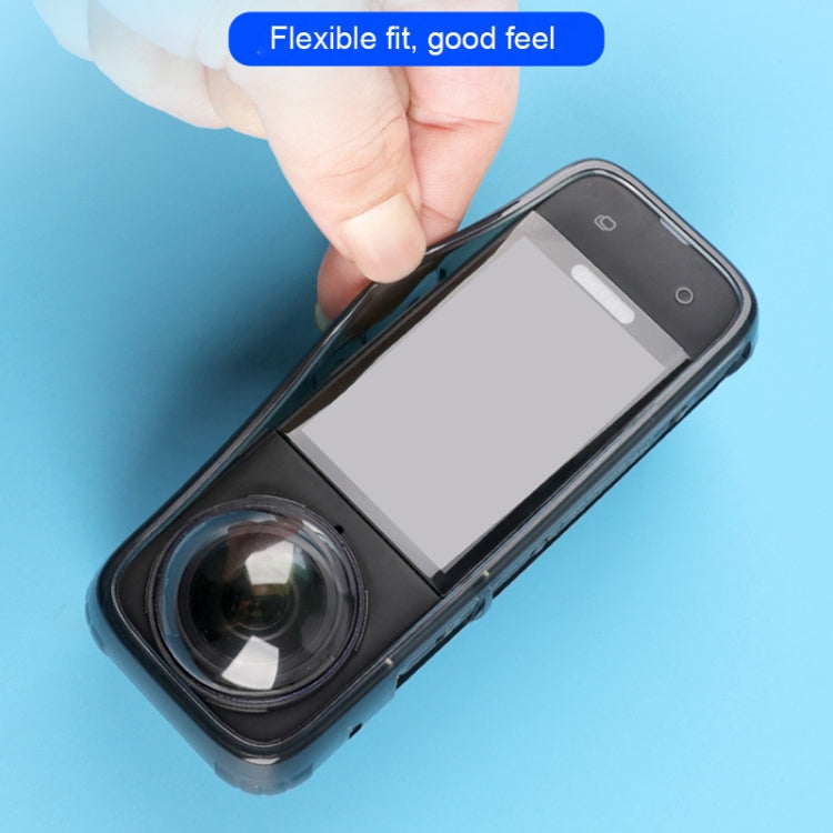 For Insta360 X4 Clear 1.5mm Soft TPU Protective Case With Neck Strap(Transperant) - Case & Bags by PMC TechLife | Online Shopping South Africa | PMC TechLife | Buy Now Pay Later Mobicred