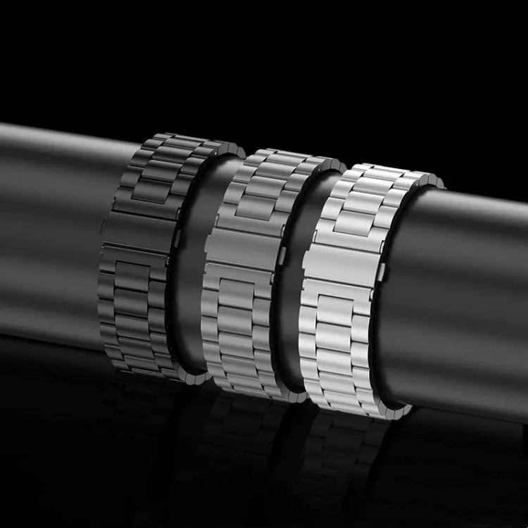 For Apple Watch SE 40mm 3-Bead Flat Buckle Titanium Alloy Watch Band(Silver) - free shipping - PMC TechLife - Order now!