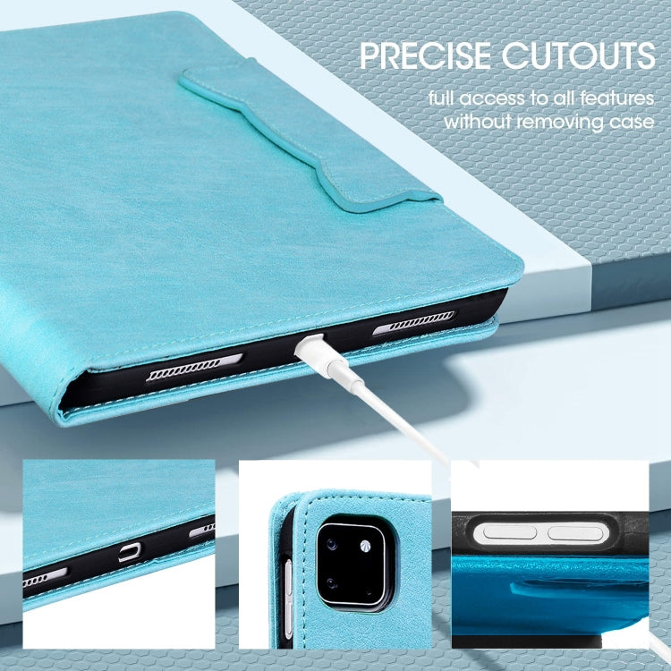 For Lenovo Tab M8 Cat Buckle Leather Tablet Case(Sky Blue) - Lenovo by PMC TechLife | Online Shopping South Africa | PMC TechLife | Buy Now Pay Later Mobicred