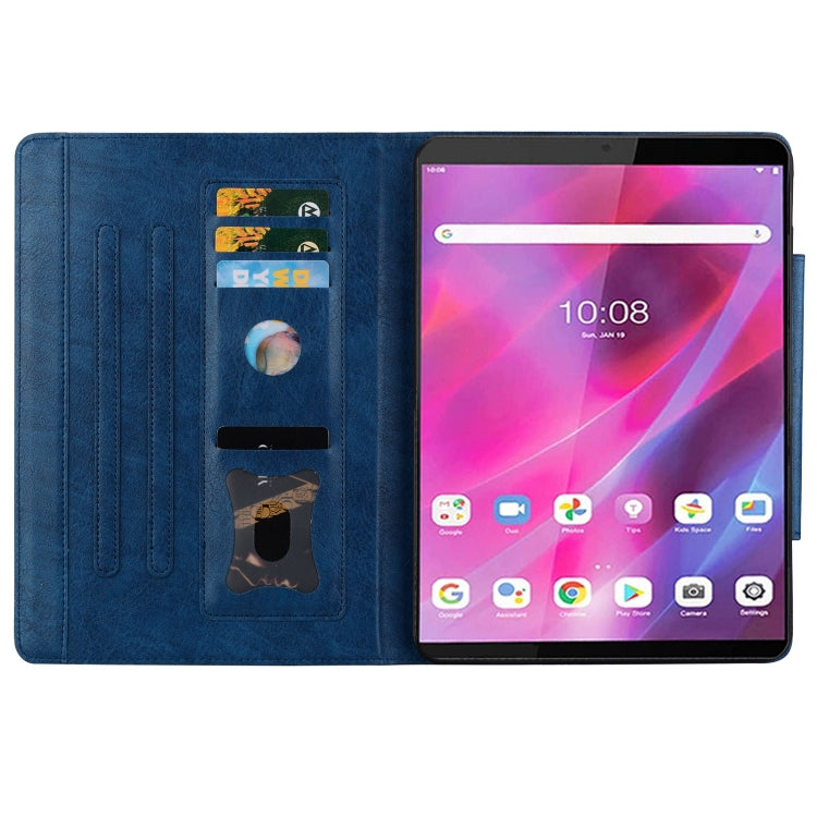 For Lenovo Tab M8 Cat Buckle Leather Tablet Case(Royal Blue) - Lenovo by PMC TechLife | Online Shopping South Africa | PMC TechLife | Buy Now Pay Later Mobicred