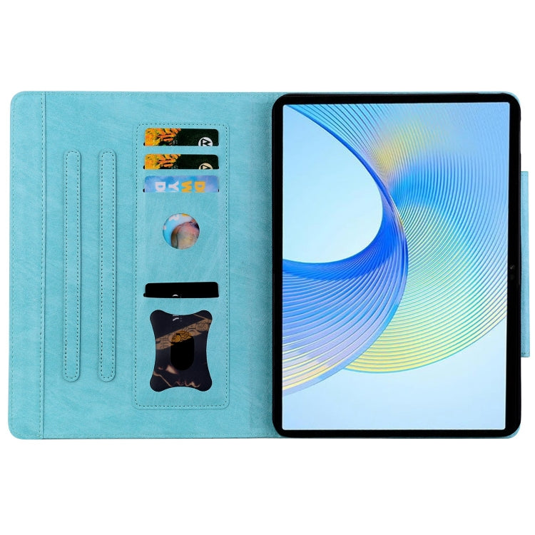 For Lenovo Tab P12 Cat Buckle Leather Tablet Case(Sky Blue) - Lenovo by PMC TechLife | Online Shopping South Africa | PMC TechLife | Buy Now Pay Later Mobicred