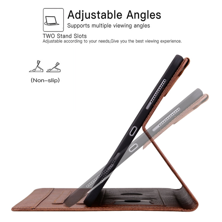 For Lenovo Tab P12 Cat Buckle Leather Tablet Case(Brown) - Lenovo by PMC TechLife | Online Shopping South Africa | PMC TechLife | Buy Now Pay Later Mobicred