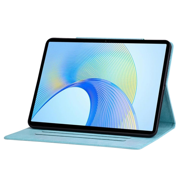 For Lenovo Tab K11 Plus / M11 Plus  Cat Buckle Leather Tablet Case(Sky Blue) - Lenovo by PMC TechLife | Online Shopping South Africa | PMC TechLife | Buy Now Pay Later Mobicred