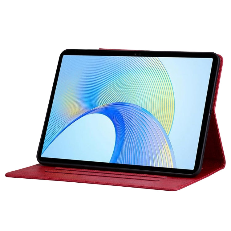 For Lenovo Xiaoxin Pad Pro 12.7 2025 Cat Buckle Leather Tablet Case(Red) - Lenovo by PMC TechLife | Online Shopping South Africa | PMC TechLife | Buy Now Pay Later Mobicred