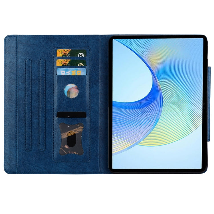For Lenovo Xiaoxin Pad Pro 12.7 2025 Cat Buckle Leather Tablet Case(Royal Blue) - Lenovo by PMC TechLife | Online Shopping South Africa | PMC TechLife | Buy Now Pay Later Mobicred
