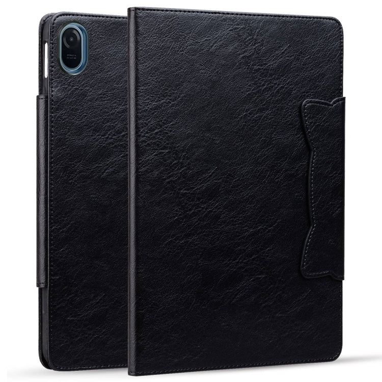 For Honor Pad 8 Cat Buckle Leather Tablet Case(Black) - Honor by PMC TechLife | Online Shopping South Africa | PMC TechLife | Buy Now Pay Later Mobicred