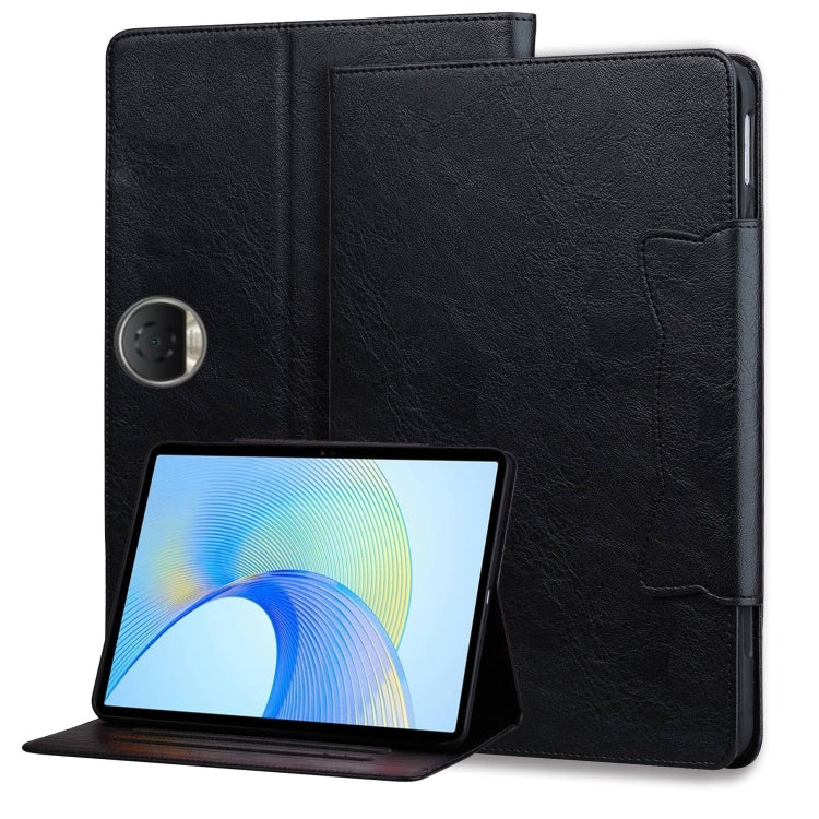 For Honor Pad 9 Cat Buckle Leather Tablet Case(Black) - Honor by PMC TechLife | Online Shopping South Africa | PMC TechLife | Buy Now Pay Later Mobicred