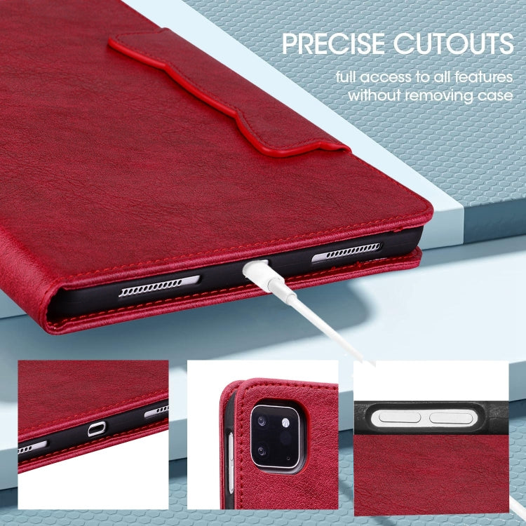 For Honor Pad 9 Cat Buckle Leather Tablet Case(Red) - Honor by PMC TechLife | Online Shopping South Africa | PMC TechLife | Buy Now Pay Later Mobicred