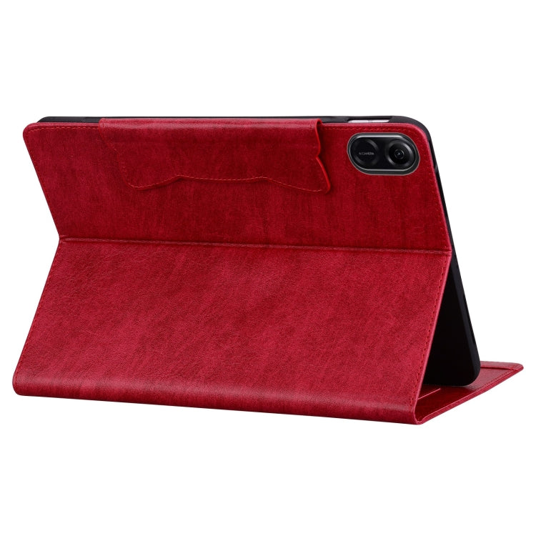 For Honor Pad X8a Cat Buckle Leather Tablet Case(Red) - Honor by PMC TechLife | Online Shopping South Africa | PMC TechLife | Buy Now Pay Later Mobicred