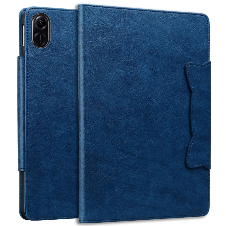 For Honor Pad X8a Cat Buckle Leather Tablet Case(Royal Blue) - Honor by PMC TechLife | Online Shopping South Africa | PMC TechLife | Buy Now Pay Later Mobicred