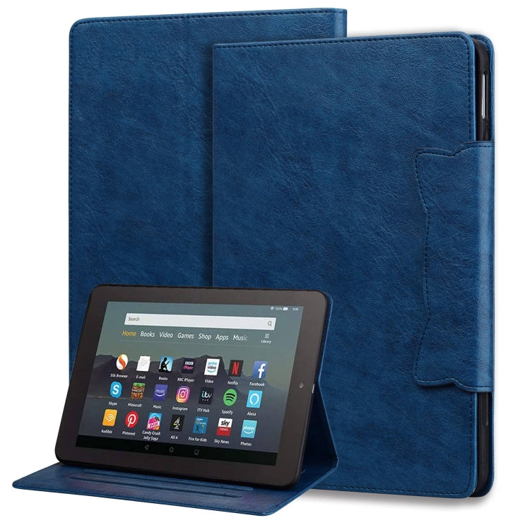 For Amazon Kindle Fire HD 10 2023 / 2021 Cat Buckle Leather Smart Tablet Case(Royal Blue) - Amazon by PMC TechLife | Online Shopping South Africa | PMC TechLife | Buy Now Pay Later Mobicred