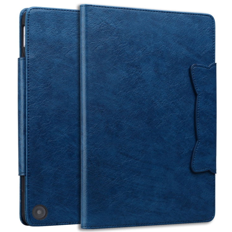 For Amazon Kindle Fire HD 10 2023 / 2021 Cat Buckle Leather Smart Tablet Case(Royal Blue) - Amazon by PMC TechLife | Online Shopping South Africa | PMC TechLife | Buy Now Pay Later Mobicred