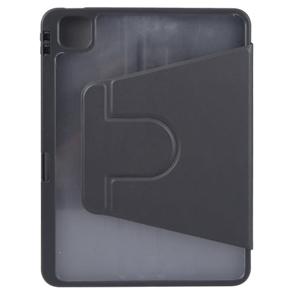 For iPad Pro 13 2024 GEBEI Acrylic TPU 3-folding Rotating Smart Tablet Leather Case withh Pen Slot(Black) - iPad Pro 13 2024 Cases by GEBEI | Online Shopping South Africa | PMC Jewellery | Buy Now Pay Later Mobicred