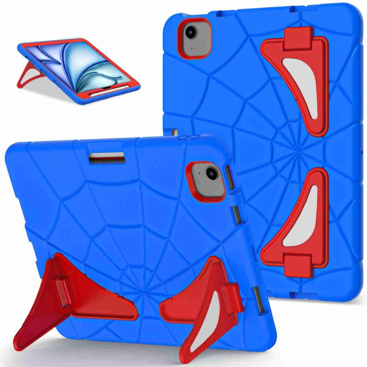 For iPad Air 11 2025 / 2024 Silicone + PC Shockproof Protective Tablet Case(Blue Red) - iPad Air 11 2025 / 2024 Cases by PMC TechLife | Online Shopping South Africa | PMC TechLife | Buy Now Pay Later Mobicred