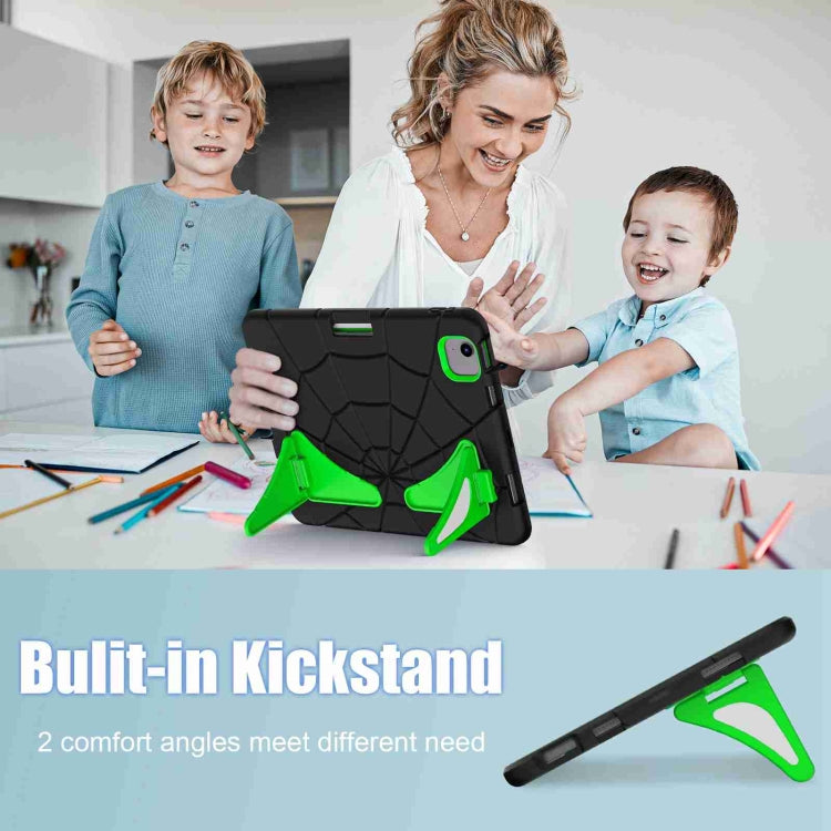 For iPad Air 11 2024 Silicone + PC Shockproof Protective Tablet Case(Black Green) - iPad Air 11 2024 Cases by PMC TechLife | Online Shopping South Africa | PMC TechLife | Buy Now Pay Later Mobicred