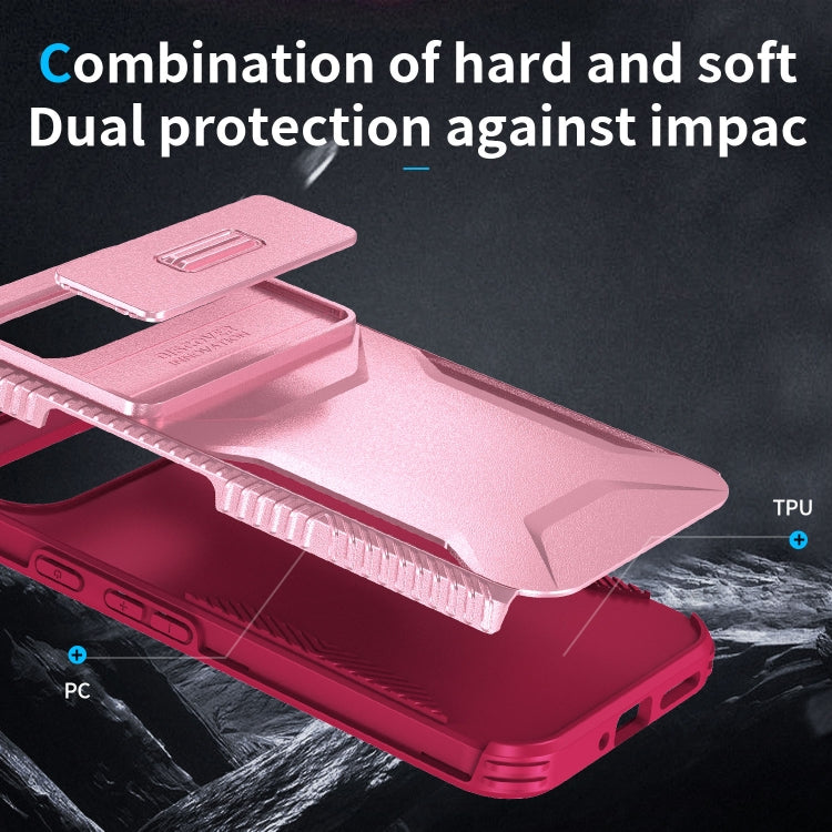For Google Pixel 9 Pro XL Sliding Camshield Phone Case(Pink + Rose Red) - Google Cases by PMC TechLife | Online Shopping South Africa | PMC TechLife | Buy Now Pay Later Mobicred