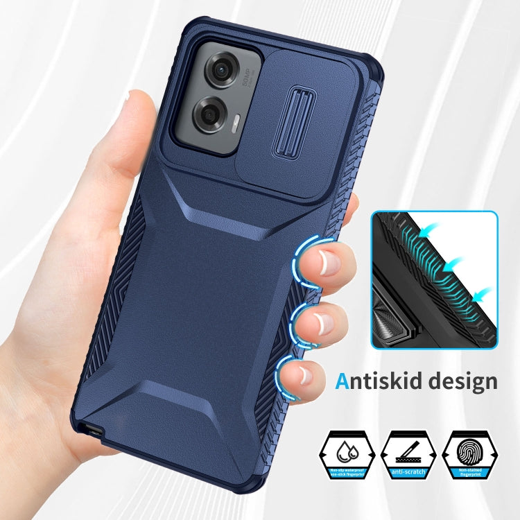 For Motorola Moto G Stylus 5G 2024 Sliding Camshield Phone Case(Blue) - Motorola Cases by PMC Jewellery | Online Shopping South Africa | PMC Jewellery | Buy Now Pay Later Mobicred