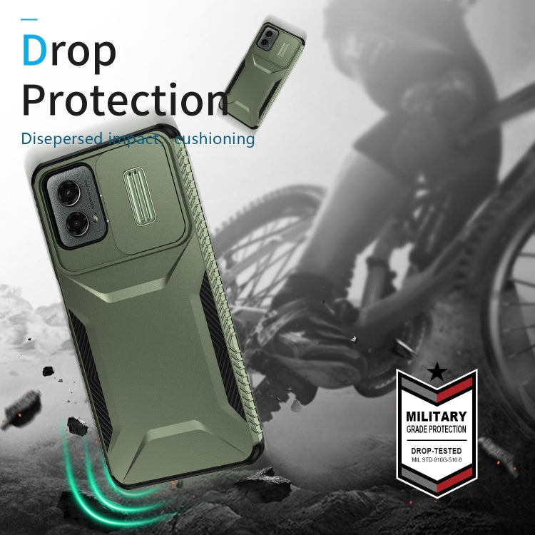 For Motorola Moto G 5G 2024 Sliding Camshield Phone Case(Alpine Green) - Motorola Cases by PMC Jewellery | Online Shopping South Africa | PMC Jewellery | Buy Now Pay Later Mobicred