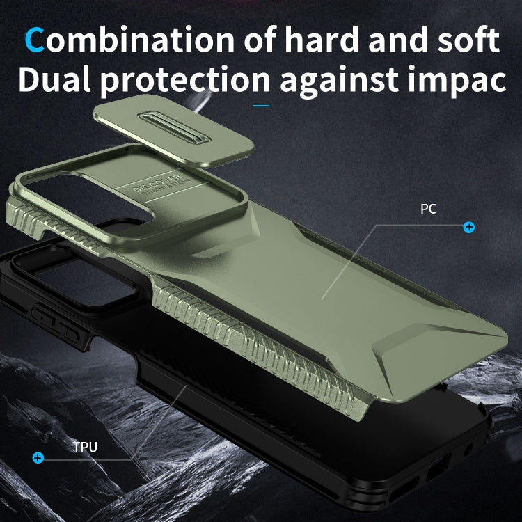For Motorola Moto G Play 4G 2024 Sliding Camshield Phone Case(Alpine Green) - Motorola Cases by PMC Jewellery | Online Shopping South Africa | PMC Jewellery | Buy Now Pay Later Mobicred