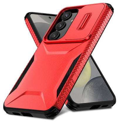 For Samsung Galaxy S25+ 5G / S24+ 5G Sliding Camshield Phone Case(Red) - Galaxy S24+ 5G Cases by PMC Jewellery | Online Shopping South Africa | PMC Jewellery | Buy Now Pay Later Mobicred