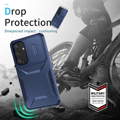 For Samsung Galaxy S25+ 5G / S24+ 5G Sliding Camshield Phone Case(Blue) - Galaxy S24+ 5G Cases by PMC Jewellery | Online Shopping South Africa | PMC Jewellery | Buy Now Pay Later Mobicred