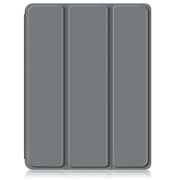 For iPad Air 11 2024 / Pro 11 2022 Acrylic 3-Fold Smart Leather Tablet Case(Grey) - iPad Air 11 2024 Cases by PMC Jewellery | Online Shopping South Africa | PMC Jewellery | Buy Now Pay Later Mobicred