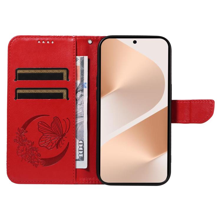 For Huawei Pura 80 5G Swallowtail Butterfly Embossed Leather Phone Case(Red) - free shipping - PMC TechLife - Order now!
