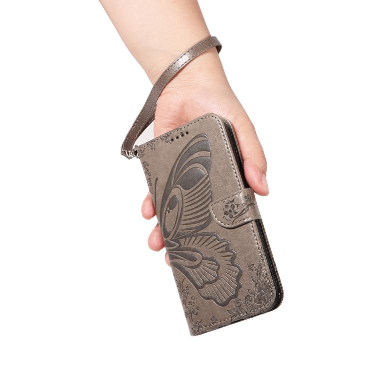 For Huawei Pura 80 5G Swallowtail Butterfly Embossed Leather Phone Case(Grey) - free shipping - PMC TechLife - Order now!
