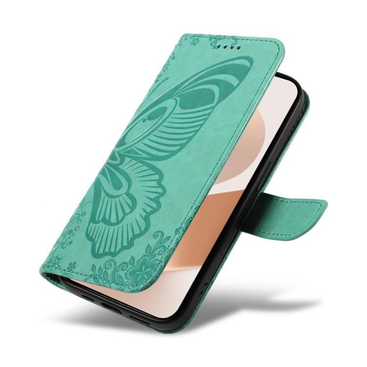 For Huawei Pura 80 5G Swallowtail Butterfly Embossed Leather Phone Case(Green) - free shipping - PMC TechLife - Order now!