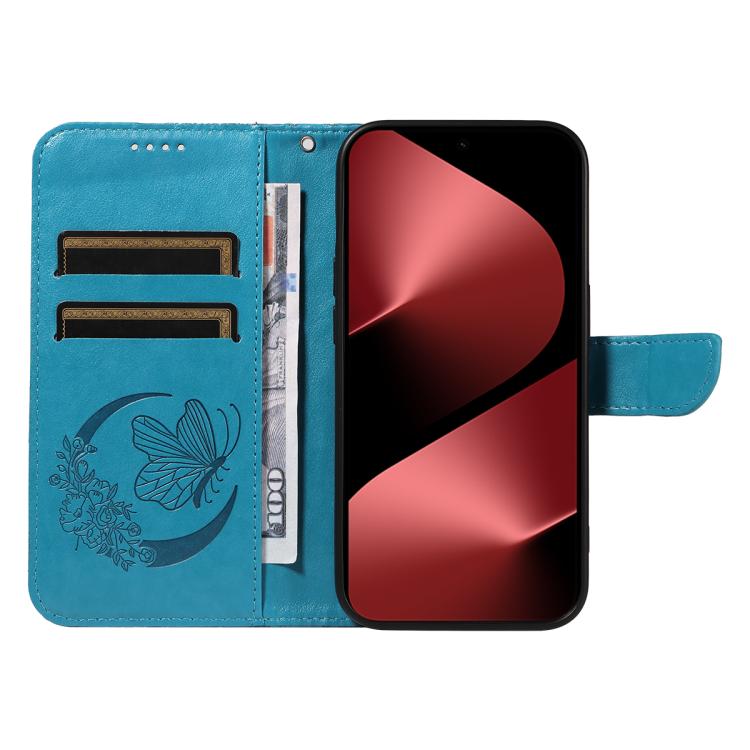 For Huawei Pura 80 Pro 5G Swallowtail Butterfly Embossed Leather Phone Case(Blue) - free shipping - PMC TechLife - Order now!