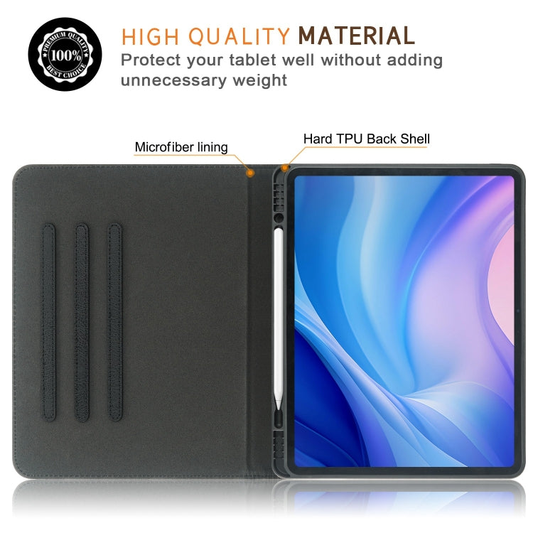 For iPad Air 13 2025 / 2024 Front Stand Smart TPU Leather Tablet Case(Black) - iPad Air 13 2025 / 2024 Cases by PMC TechLife | Online Shopping South Africa | PMC TechLife | Buy Now Pay Later Mobicred