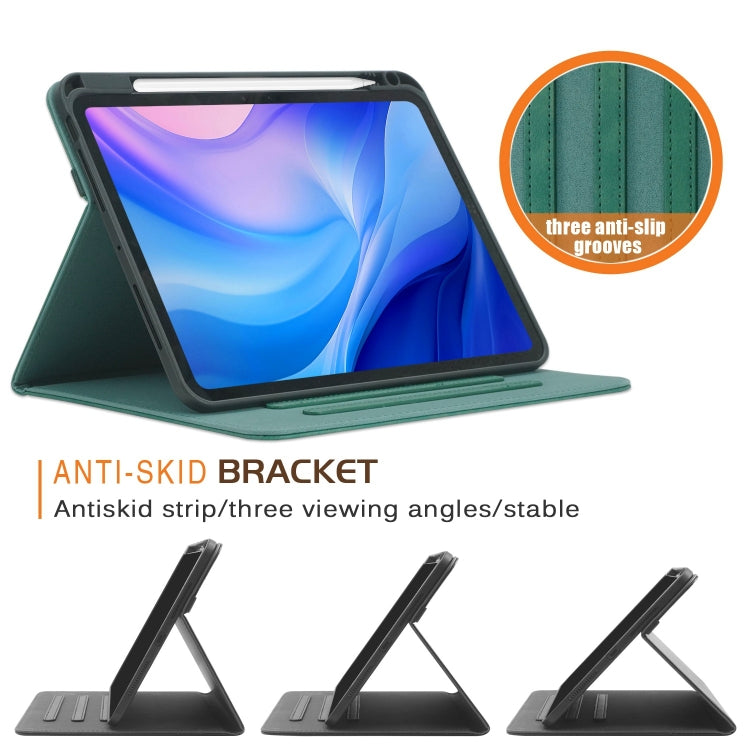 For iPad Pro 11 2024 Front Stand Smart TPU Leather Tablet Case(Green) - iPad Pro 11 2024 Cases by PMC Jewellery | Online Shopping South Africa | PMC Jewellery | Buy Now Pay Later Mobicred