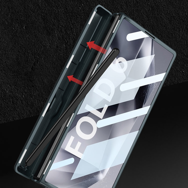 For Samsung Galaxy Z Fold6 GKK Integrated Magnetic Full Coverage Flip Phone Case with Pen Box, Not Included Pen(Green) - free shipping - PMC Jewellery - Order now!